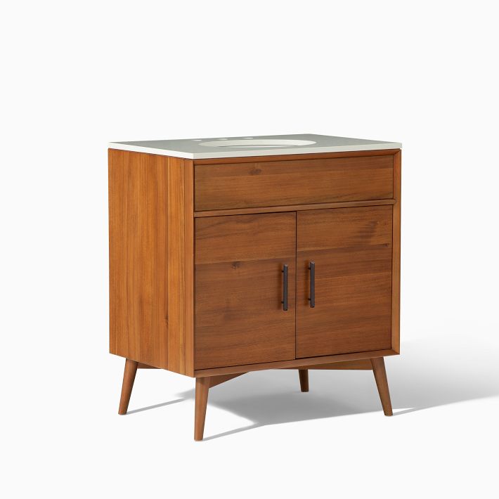 Mid-Century Single Bathroom Vanity (24"–49")