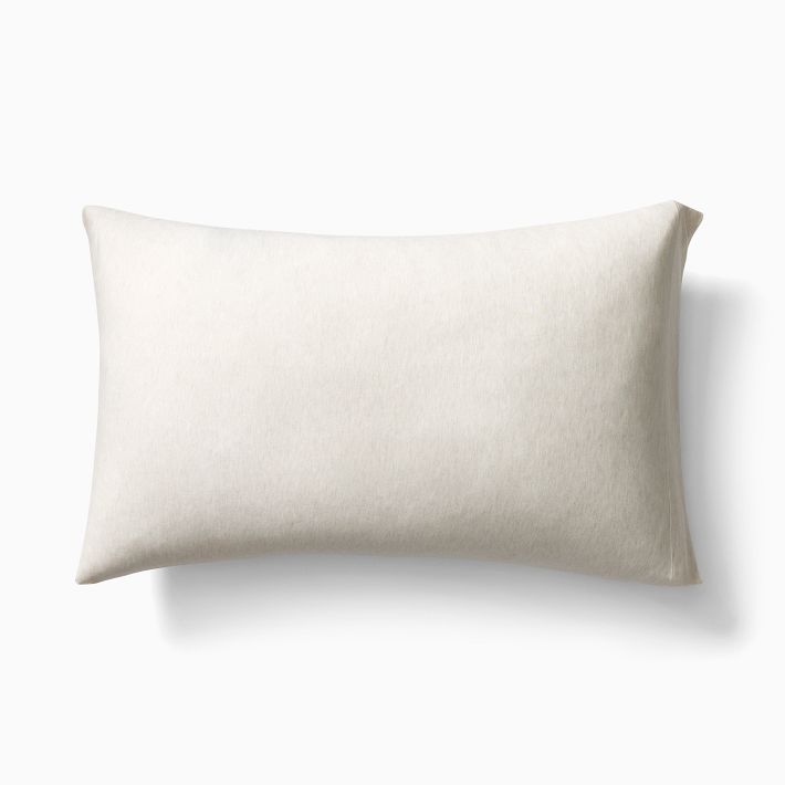 King Sham: Jersey TENCEL™ Modal Pillowcases Heathered Oatmeal (Set of 2)