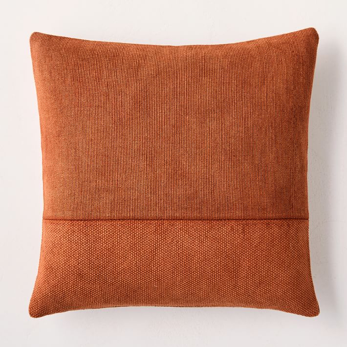 Cotton Canvas Pillow Cover & Insert - Copper