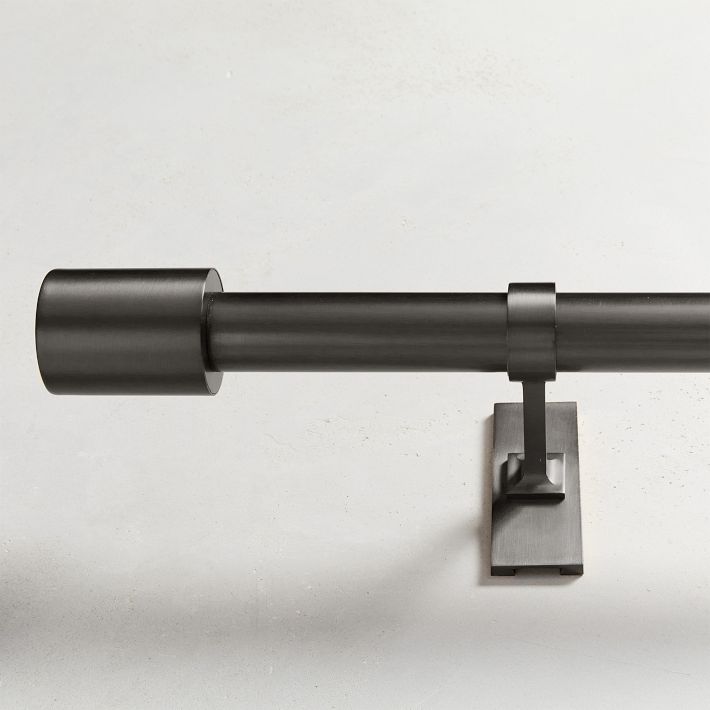 Oversized Adjustable Curtain Rod w/ Cylinder Finials