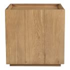 Modern Paneled Wood Nightstand (18&quot;)
