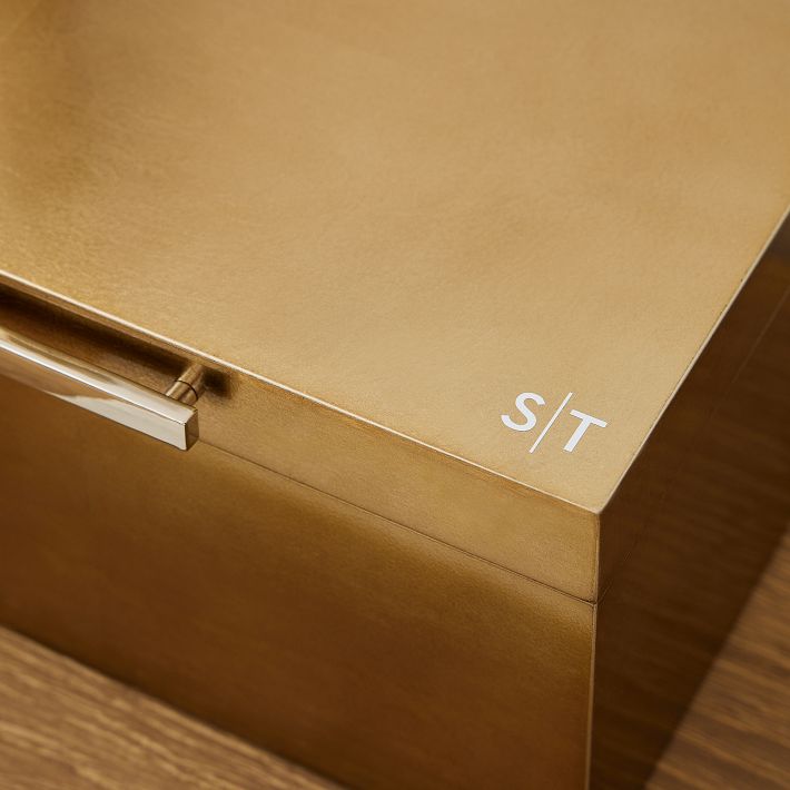 Mid-Century Champagne Lacquer Jewelry Boxes | West Elm