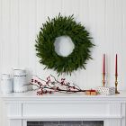 Pre-Lit Faux Pine Wreath