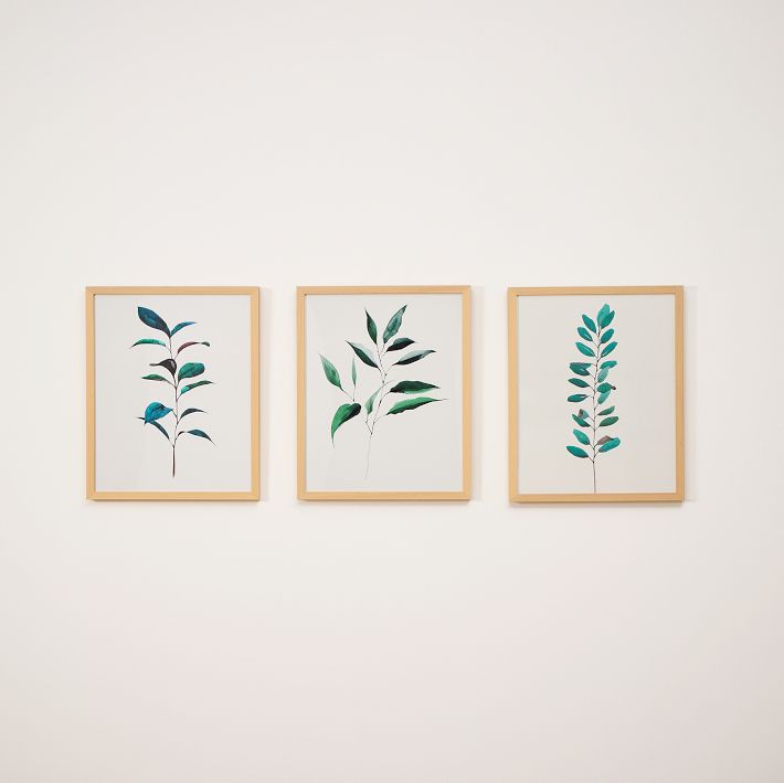 Ruscus, Curry Tree & Magnolia Framed Wall Art by Minted for West Elm