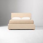 Emmett Nontufted Low Profile Bed - Wood Legs