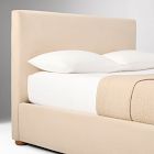 Emmett Nontufted Low Profile Bed - Wood Legs