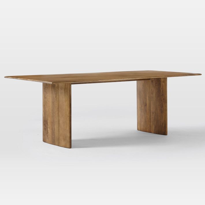 Anton Solid Wood Dining Table 86" in Burnt Wax