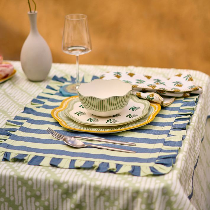 Wide Stripe Cotton Placemats | West Elm