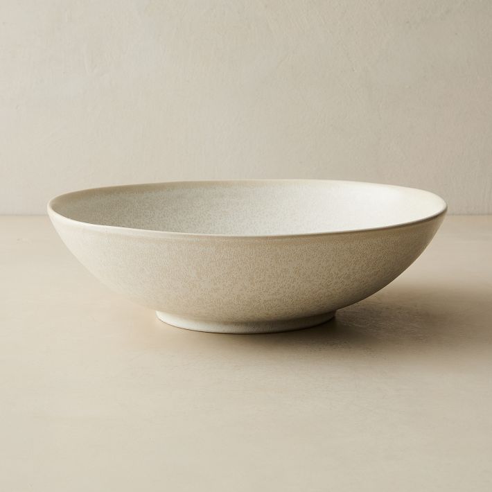 Kanto Stoneware Serving Bowls - 12.6” D - Ice White