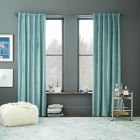 Lustre Velvet Curtain - Silver Mist