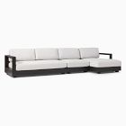 Telluride Aluminum Outdoor 3-Piece Chaise Sectional (148&quot;)