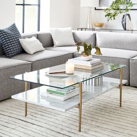 Mid-Century Art Display Marble Coffee Table | Modern Living