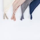 Creative Women Stone-Washed Tasseled Linen Napkin