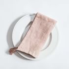 Creative Women Stone-Washed Tasseled Linen Napkin