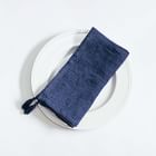 Creative Women Stone-Washed Tasseled Linen Napkin