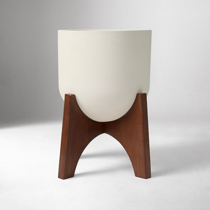Max Planters w/ Stand in Espresso