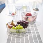 Yamazaki Tower Striped Steel Fruit Basket - Tall