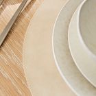 Easy-Care Round Faux Leather Placemats