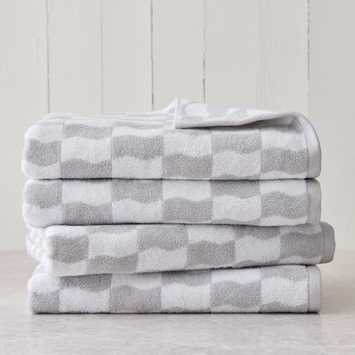 Wavy Blocks Towel Sets