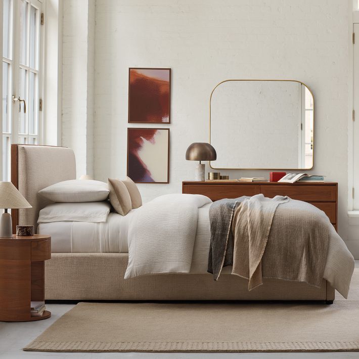 Jersey TENCEL™ Modal Ribbed Border Duvet Cover