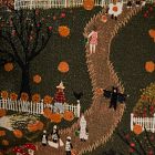 Nicole Cicak Halloween Harvest Pillow Cover