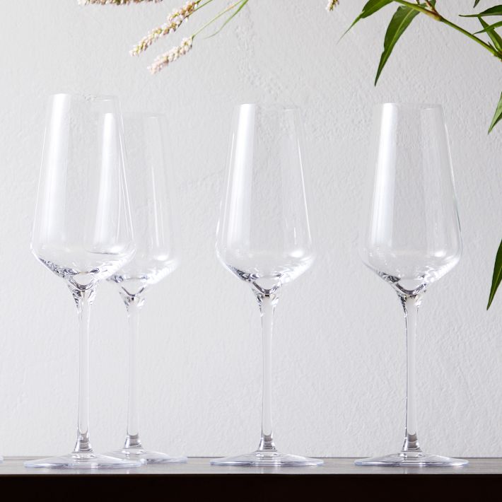 Starlight Lead-Free Crystal Champagne Glass Set of 4