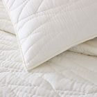 European Flax Linen Cotton Ripple Quilt &amp; Shams