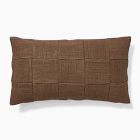 Spliced Basketweave Pillow Cover &amp; Throw Set