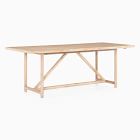 Modern Oak Rectangle Dining Table (84")