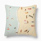 Outdoor Beach Scene Pillow