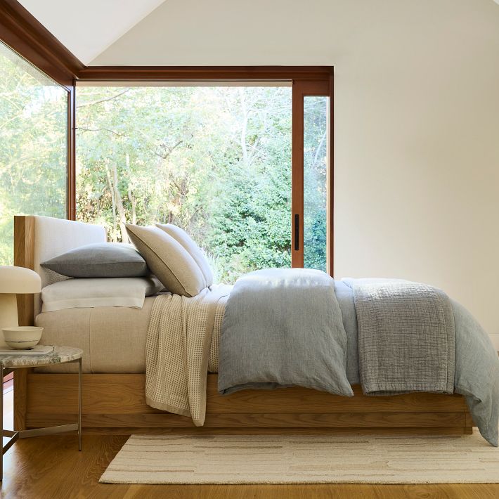 European Flax Linen Duvet Cover & Shams