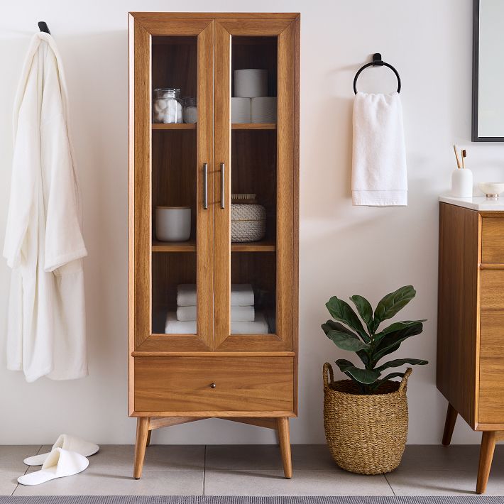 Mid-Century Bathroom Pharmacy Cabinet (60") | West Elm