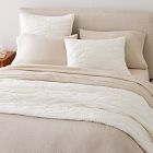 European Flax Linen Cotton Ripple Quilt &amp; Shams