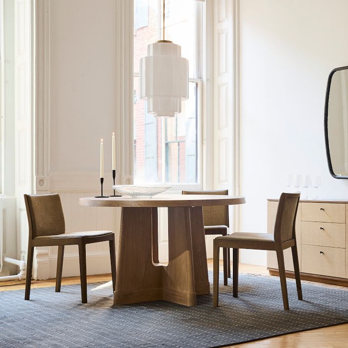 Navarro Grey Round Dining Room Table And Chairs Gray Oak Round