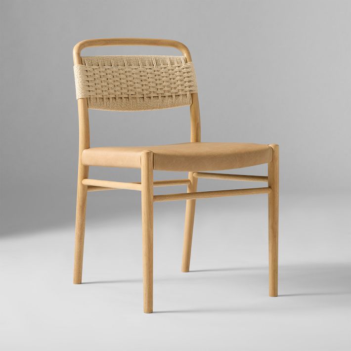 Eindhoven Leather Dining Chair Set l West Elm