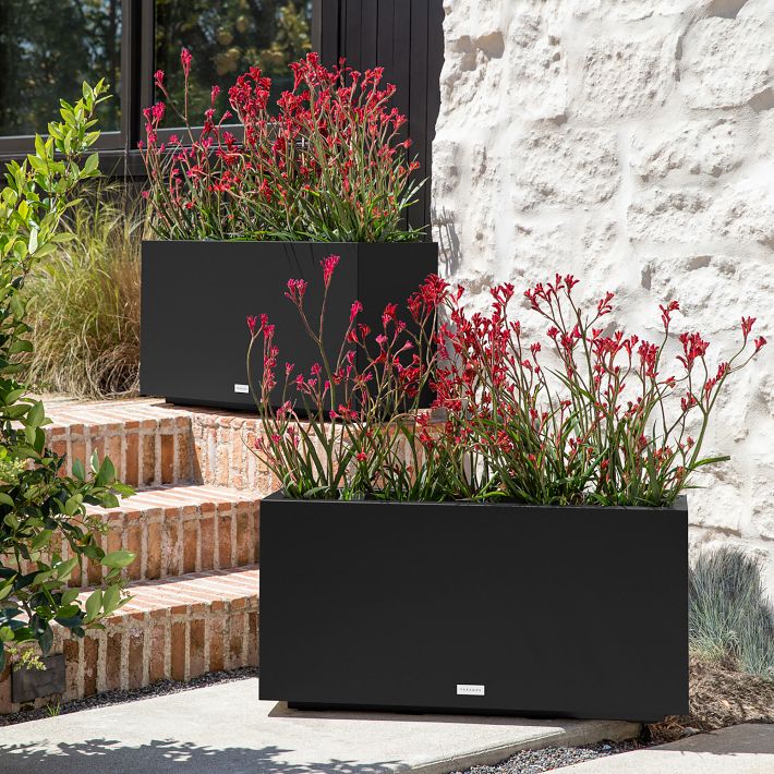 Veradek Block Series Plastic Long Box Indoor/Outdoor Planter