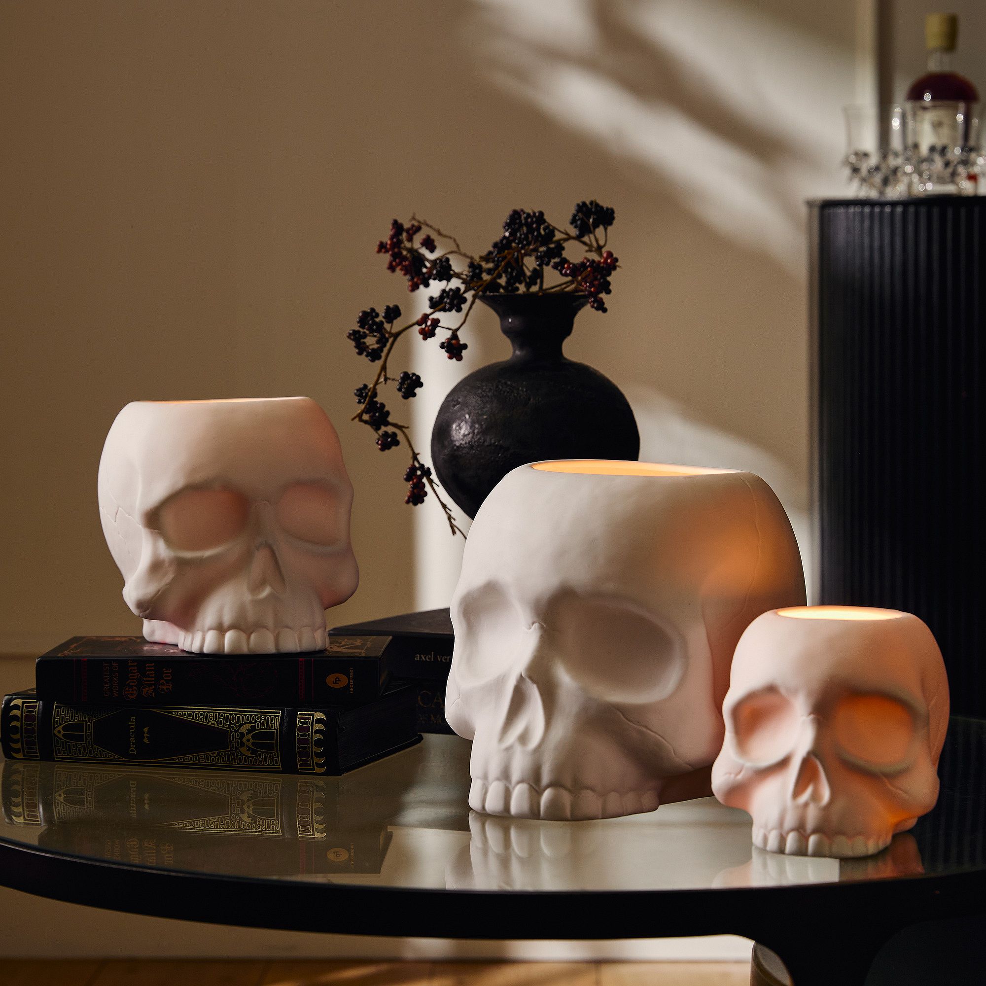 Skull Luminaires Candleholders