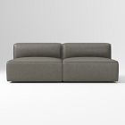 Remi Leather 2-Piece Armless Sofa (70")