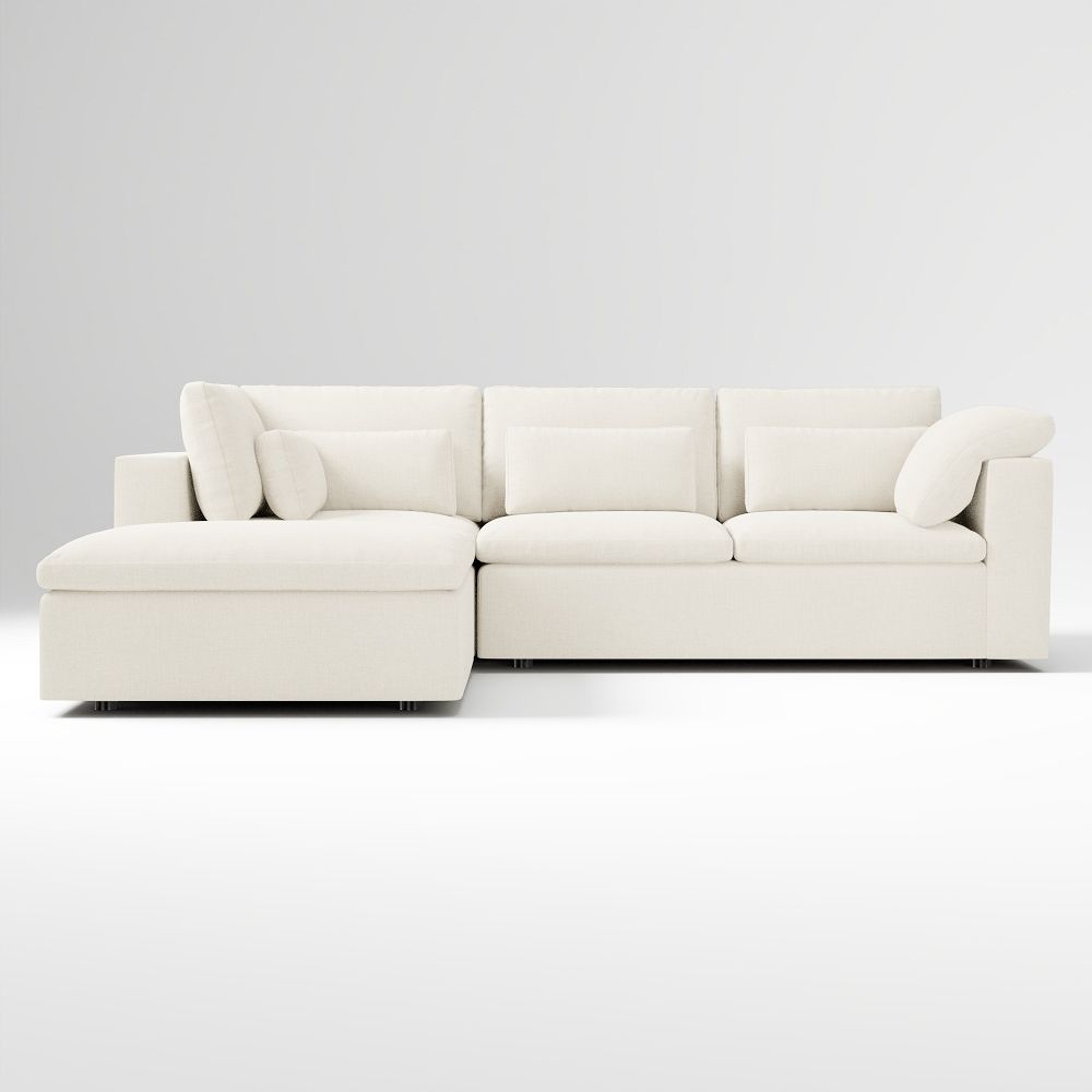 Harmony Modular 3-Piece Ottoman Sectional (118–128")