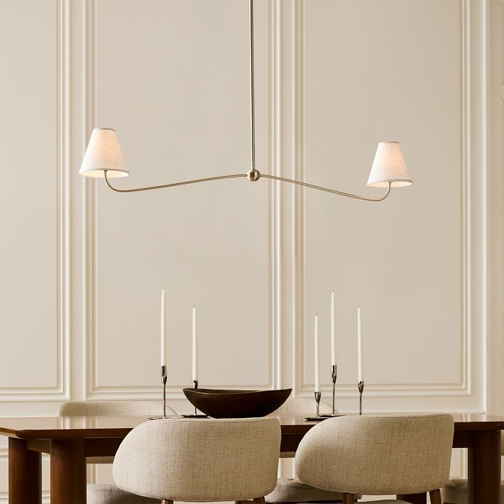 Simone Linear 2-Light Chandelier (48&quot;)