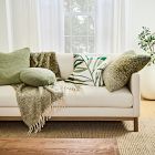 Crewel Palm Pillow Cover