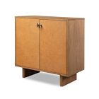 Garfield Leather Cabinet (35&quot;)