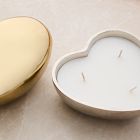 Heather Heart Filled Candle - Amber Jasmine