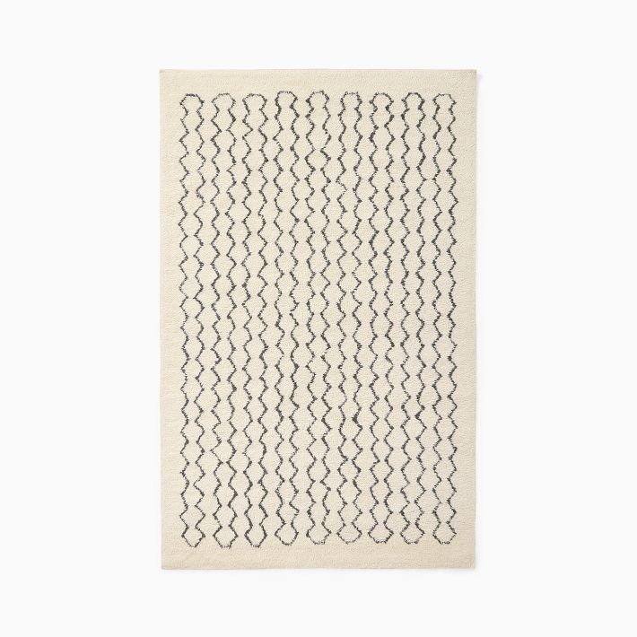 west elm 大判ラグ Kids Washable Zig Zag Rug | West Elm