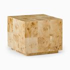 Volume Square Side Table (20&quot;) - Burl
