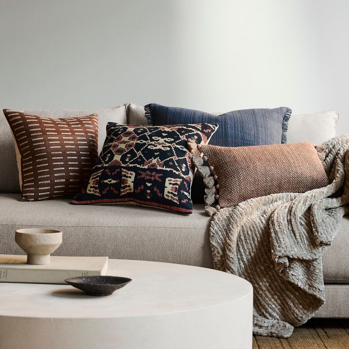 Textured Fringe Pillow Cover West Elm