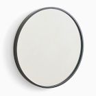 Metal Framed Round Wall Mirror - 24&quot;