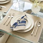 Quincy Block Print Stripe Napkin Sets
