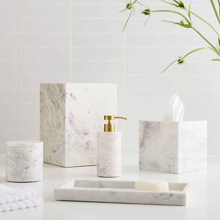 5 -piece Amalfi Marble Bath Accessories