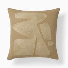 Abstract Embroidery Pillow Cover &amp; Throw Set